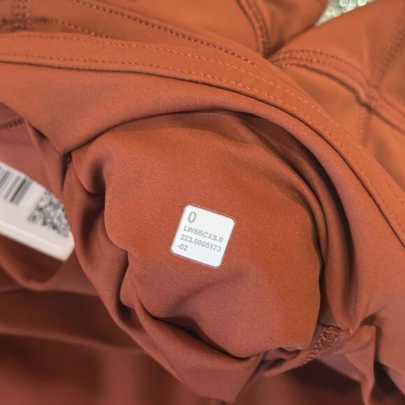 Lululemon Fast High-Rise Crop 23" Dark Terracotta‎ size 0 XS NWT - Picture 5 of 5
